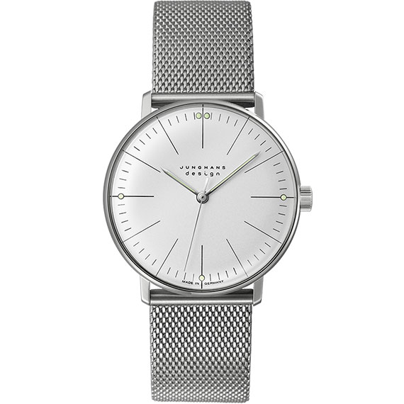 Junghans max bill Handaufzug mit Edelstahlarmband