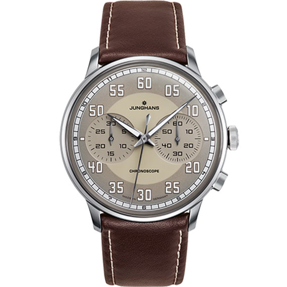 Junghans Meister Driver Chronoscope mit Lederband