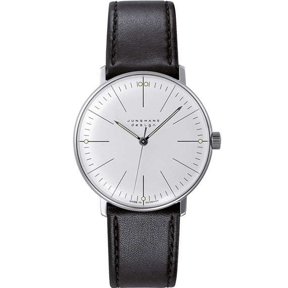 Junghans max bill Handaufzug mit Lederarmband