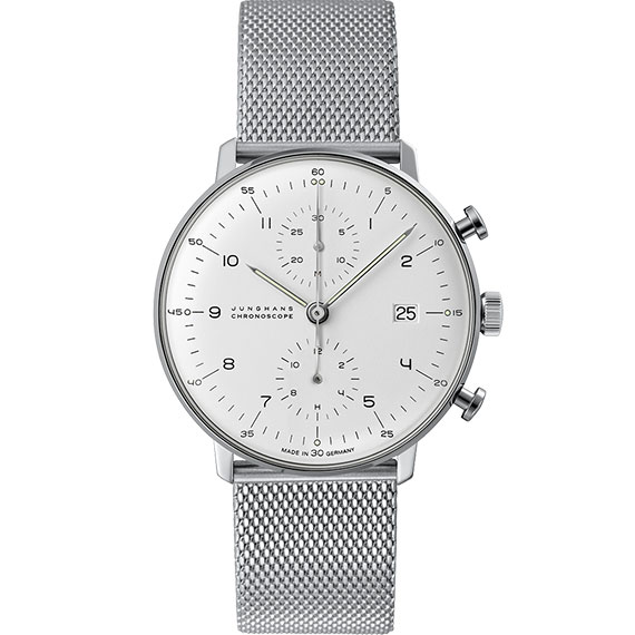 Junghans max bill Chronoscope mit Edelstahlarmband