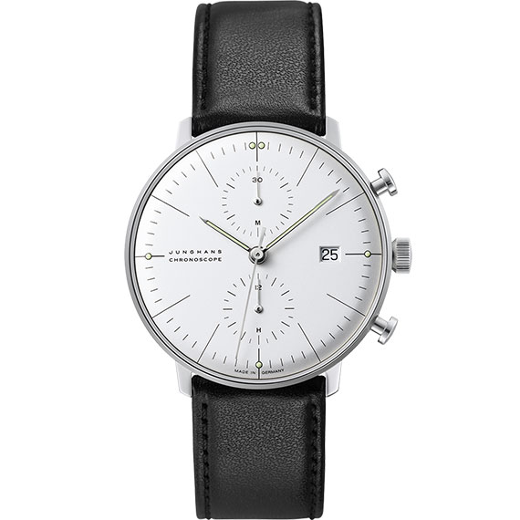 Junghans max bill Chronoscope mit Saphirglas