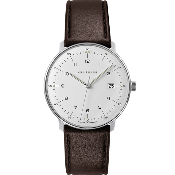 Junghans max bill Quarz mit Kalbslederband