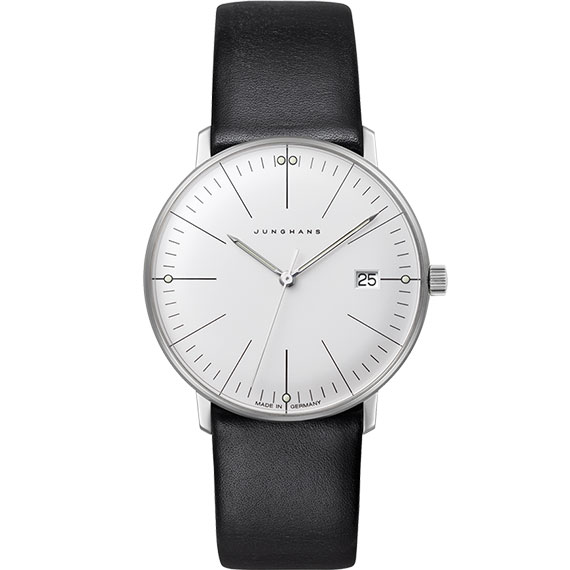 Junghans max bill Damen mit Saphirglas und Lederarmband