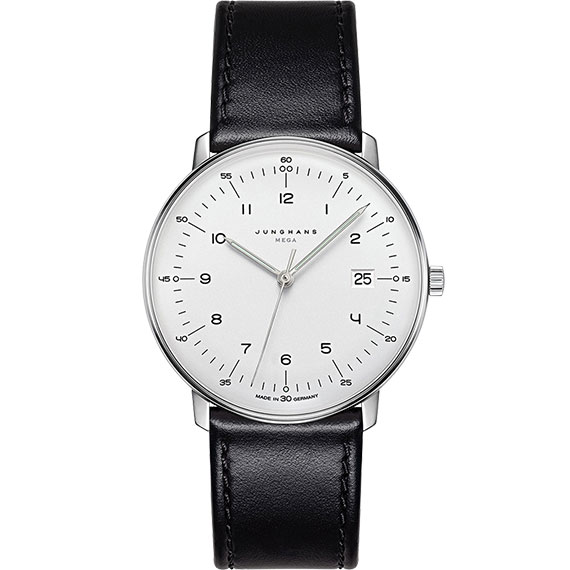 Junghans max bill MEGA mit Lederband