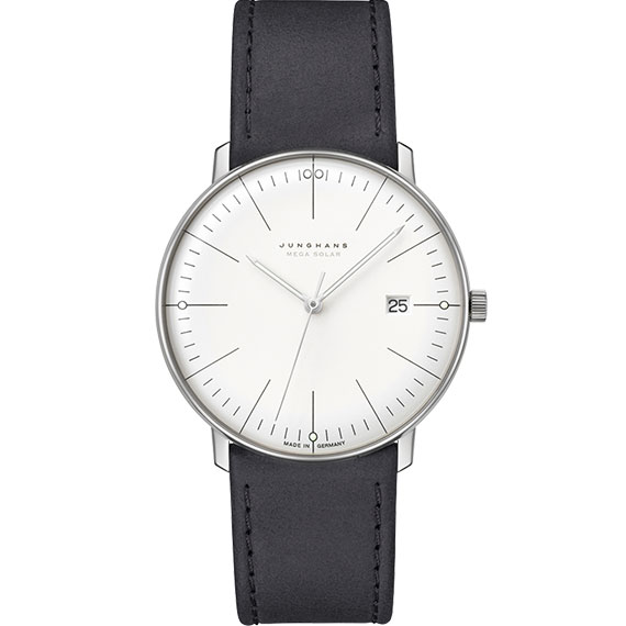 Junghans max bill MEGA Solar mit Lederarmband