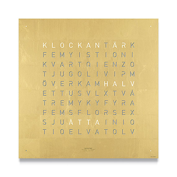 Qlocktwo Classic Gold